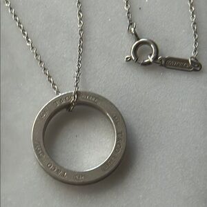 Tiffany &Co. Open Circle 925 Pendant Necklace